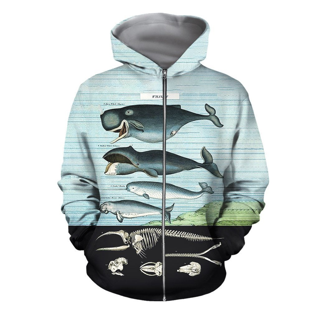3D All Over Printed Vintage Whales Shirts And Shorts-Apparel-HP Arts-T-Shirt-S-Vibe Cosy™