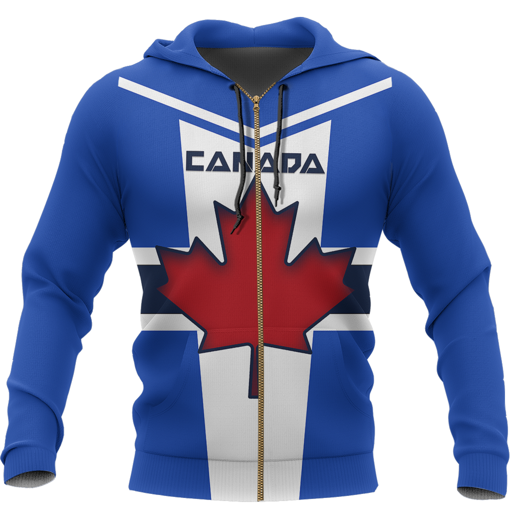 Canada Active Zip Hoodie PL-Apparel-PL8386-Zipped Hoodie-S-Vibe Cosy™