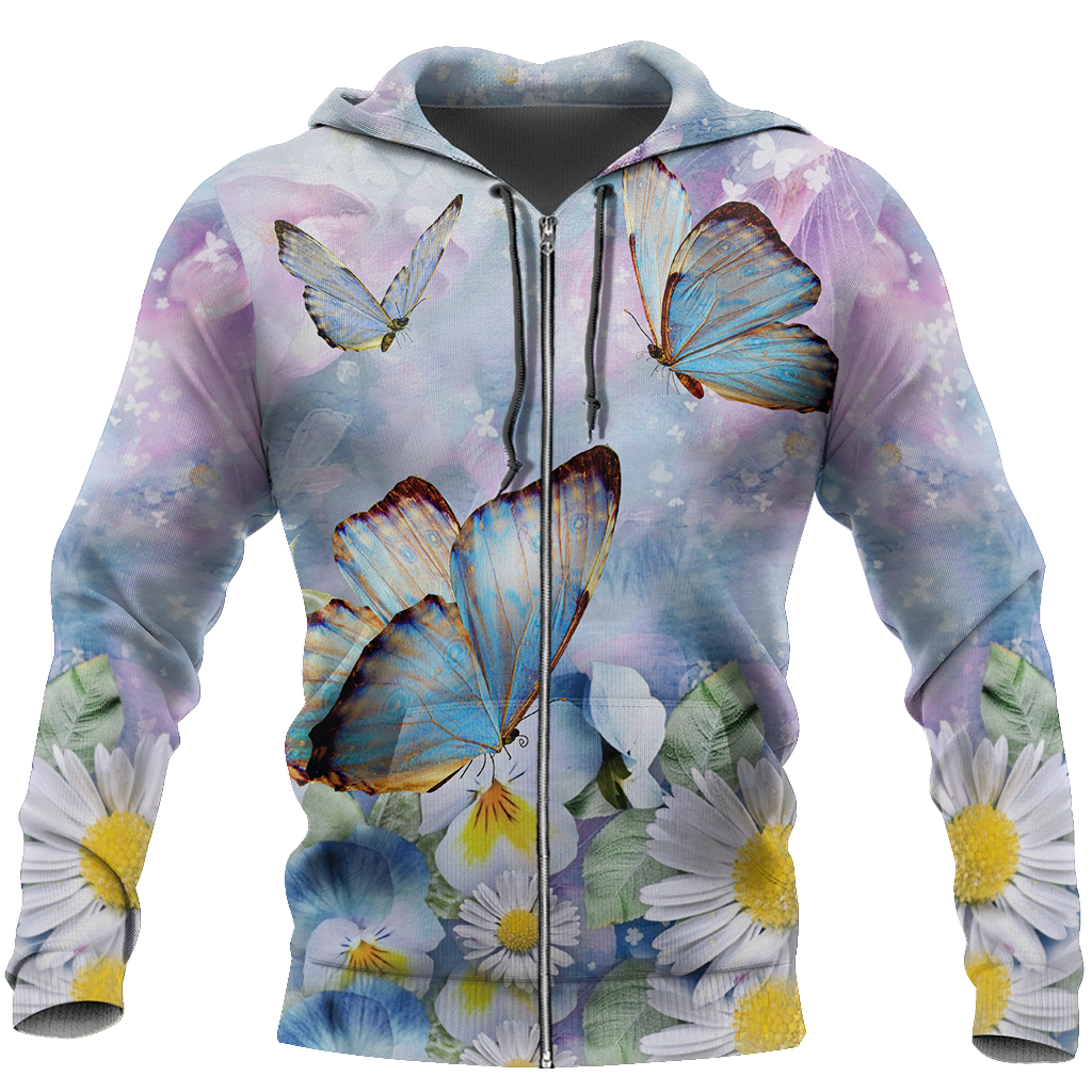 Butterfly Sweet Garden 3D Winter Clothes TR091103-Apparel-NNK-Hoodie-S-Vibe Cosy™