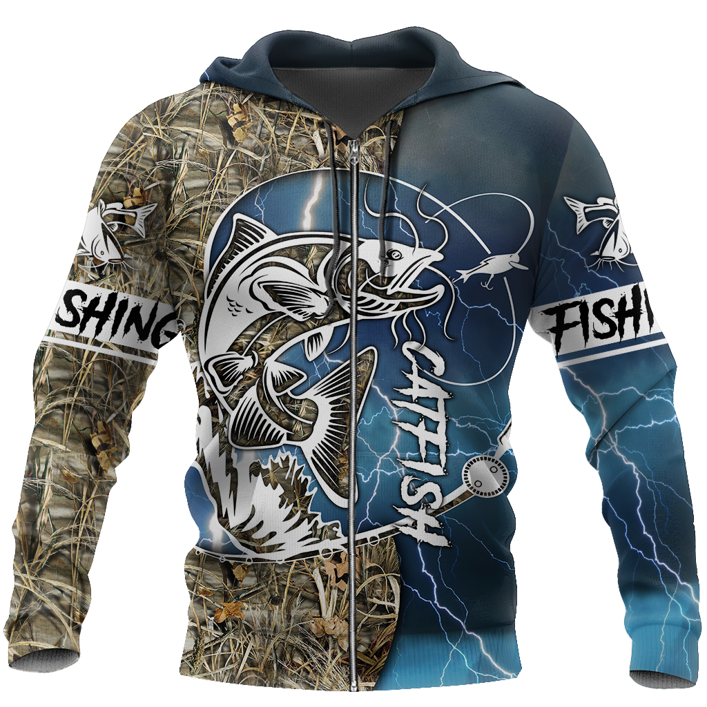 Catfish fishing 3d all over printed Shirts for men and women TR170100 - Amaze Style™-Apparel