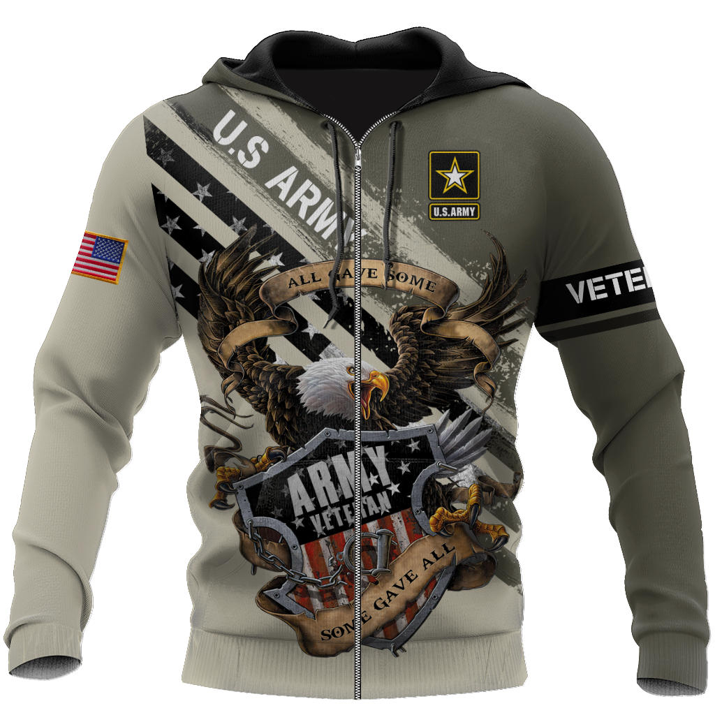 US Veteran Army All Gave Some 3D Shirts
