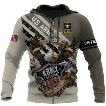 US Veteran Army All Gave Some 3D Shirts