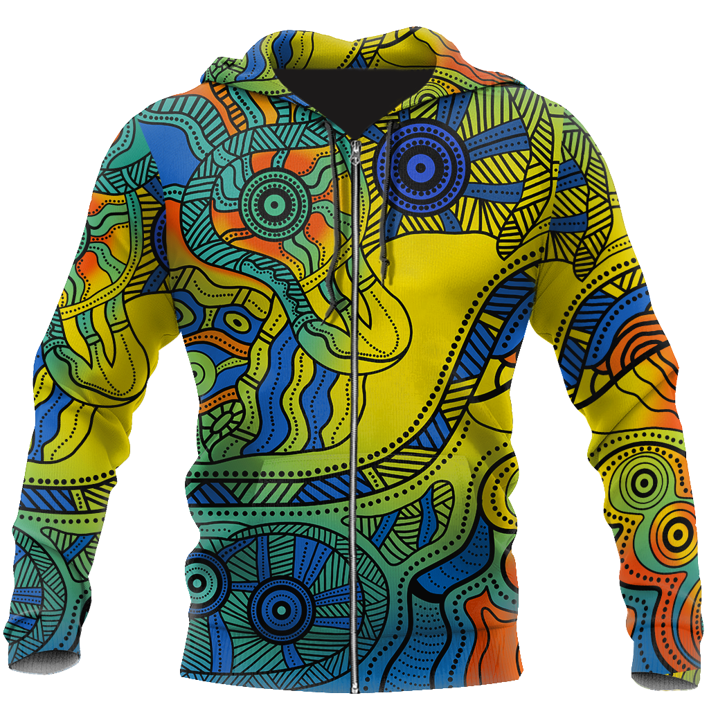 Aboriginal Indigenous Dot Painting Art Shirt For Men And Women