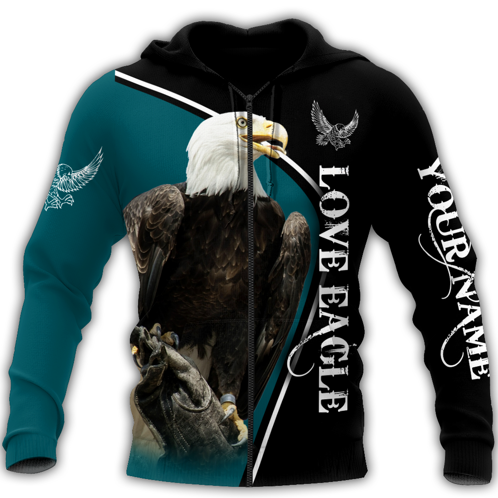 Personalized Name Eagle 3D All Over Printed Shirts For Men and Women