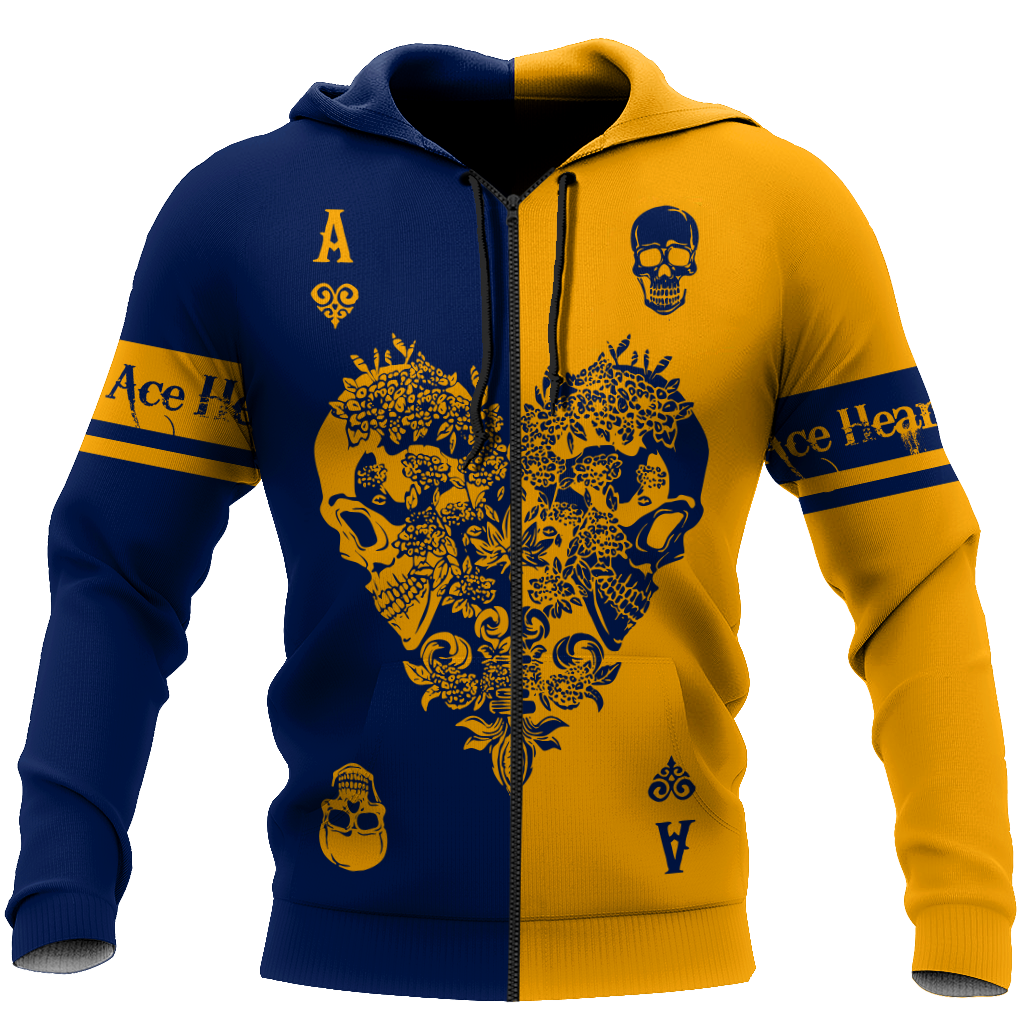 Ace Heart 3D All Over Printed Unisex Shirts