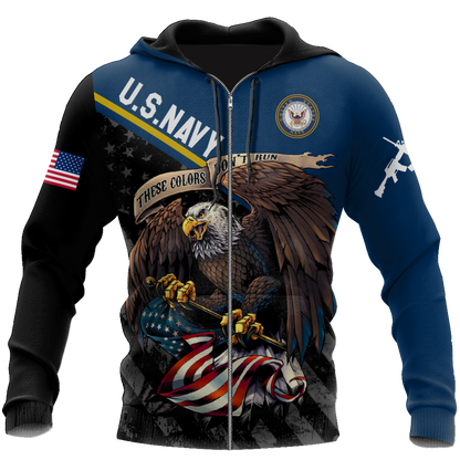 US Navy 3D All Over Printed Shirts For Men And Women
