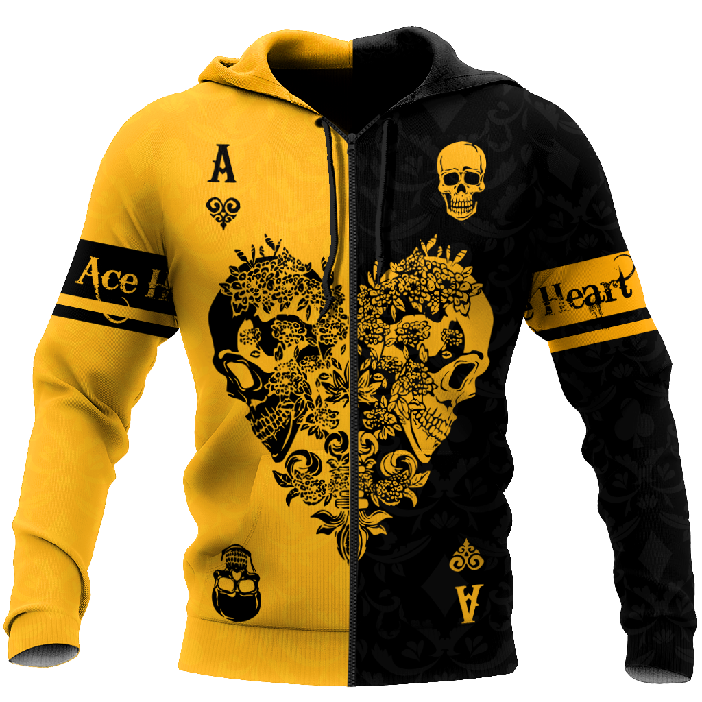 Ace Heart 3D All Over Printed Unisex Shirts