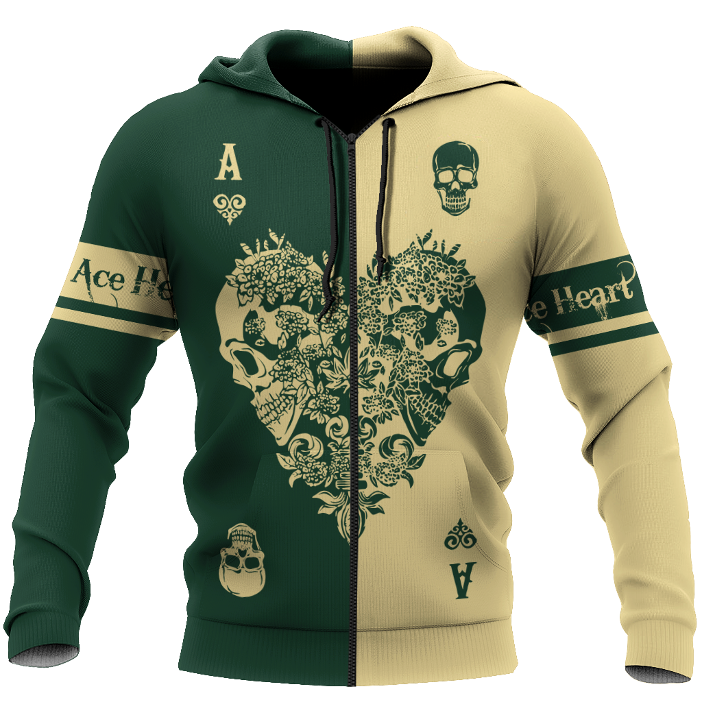 Ace Heart 3D All Over Printed Unisex Shirts