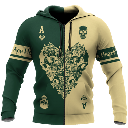 Ace Heart 3D All Over Printed Unisex Shirts