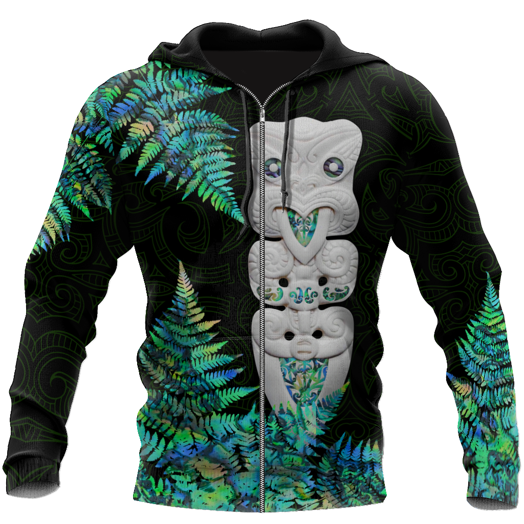 Hei Taiaha Maori Warriors Silver Fern Paua Shell Unisex Shirts