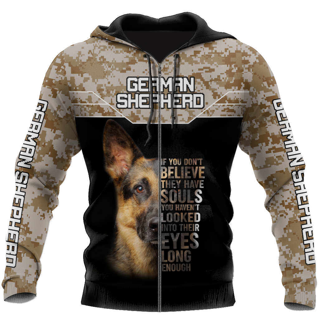 German Shepherd Camo Unisex Shirts TR2110206