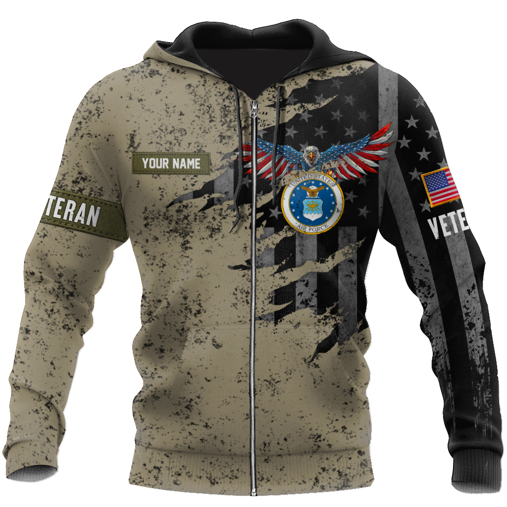 Veteran US Air Force in my heart 3D shirts for men and women