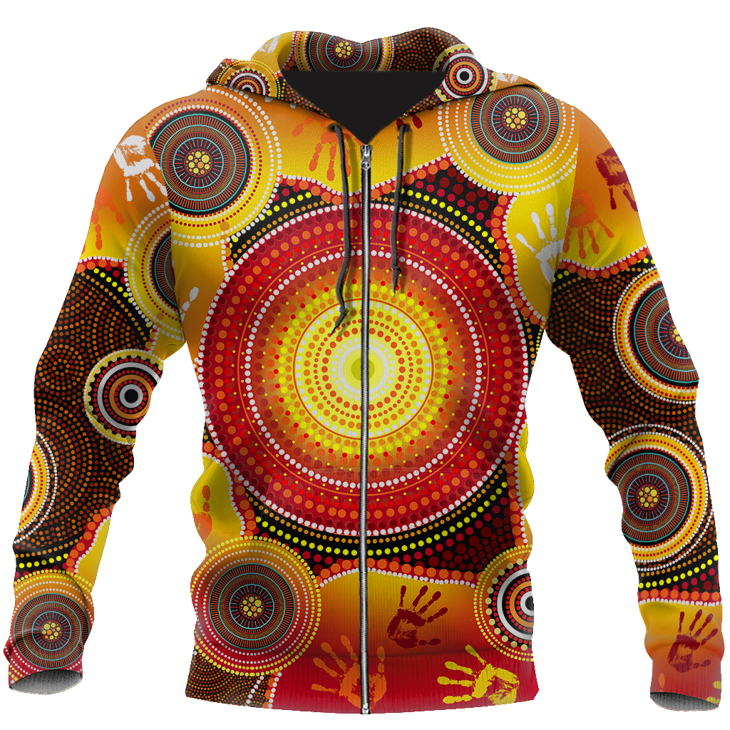 Aboriginal Indigenous Circle Dot Painting Shirt For Men And Women