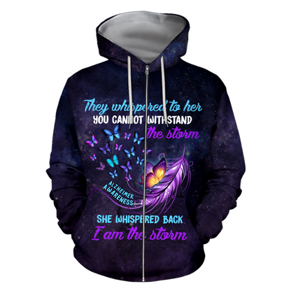 Alzheimer awareness 3D All Over Printed Shirts For Men and Women TR1509201