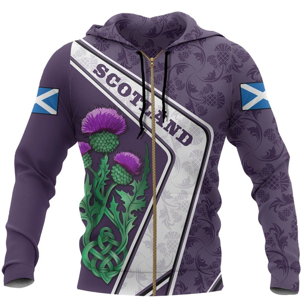 Scottish Thistle Special shirt for men & women NNK022606-Apparel-PL8386-Zip Hoodie-S-Vibe Cosy™