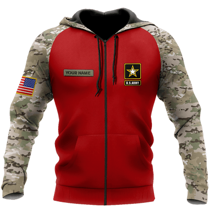 Customized name US Army 3D All Over Printed Unisex Shirts