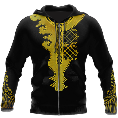 Black Panther African Classic Pattern 3D All Over Print Hoodie