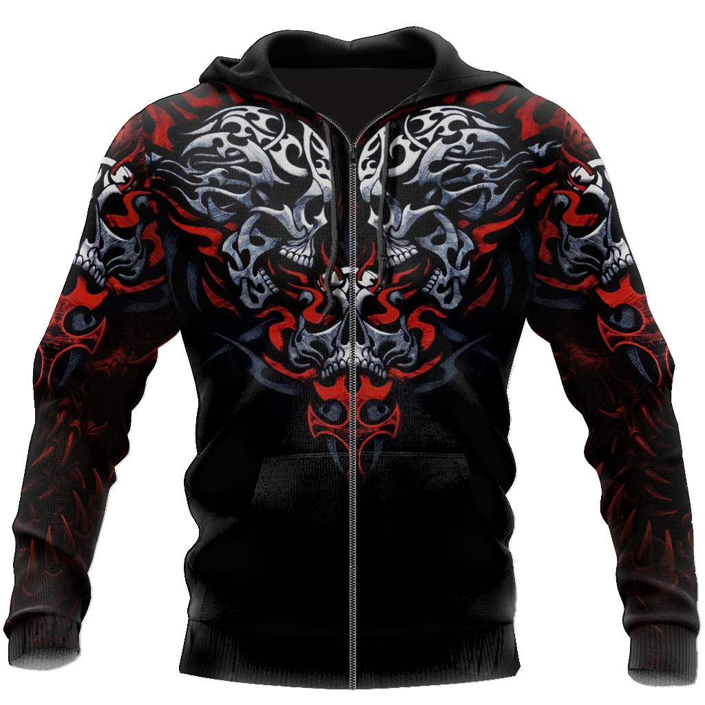 Awesome Confronting Skulls Hoodie For Men And Women MEI