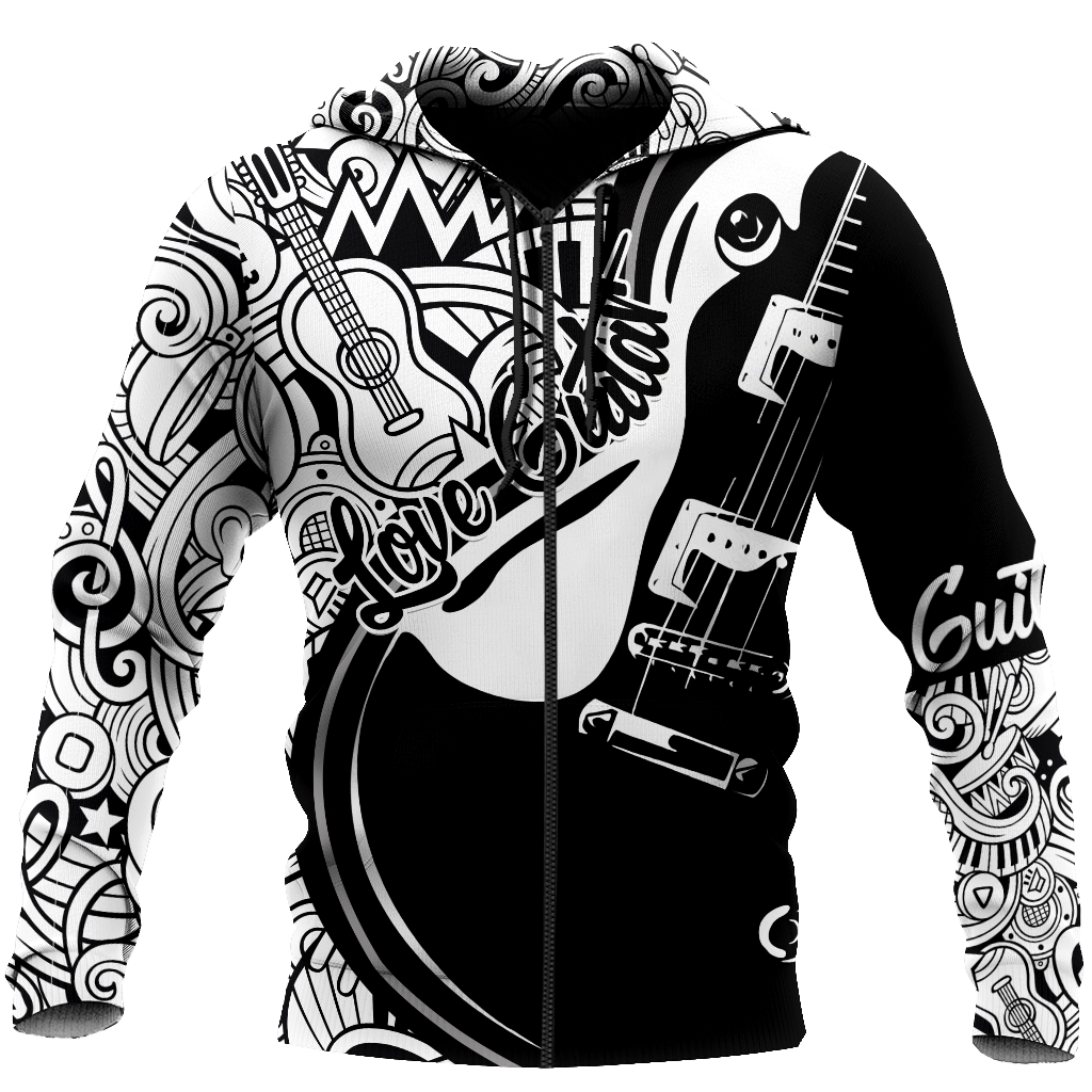 Love Guitar All Over Printed Unisex Shirts