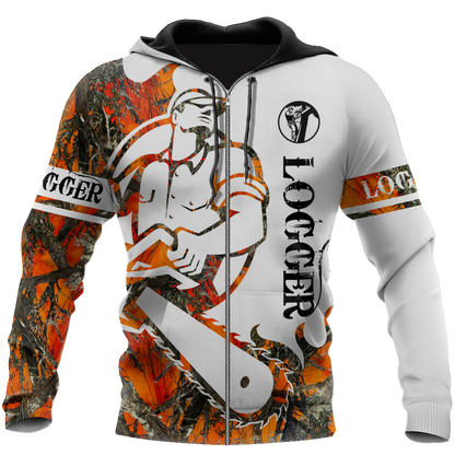 Logger Man Tattoo Orange Unisex Shirts TRST1010202