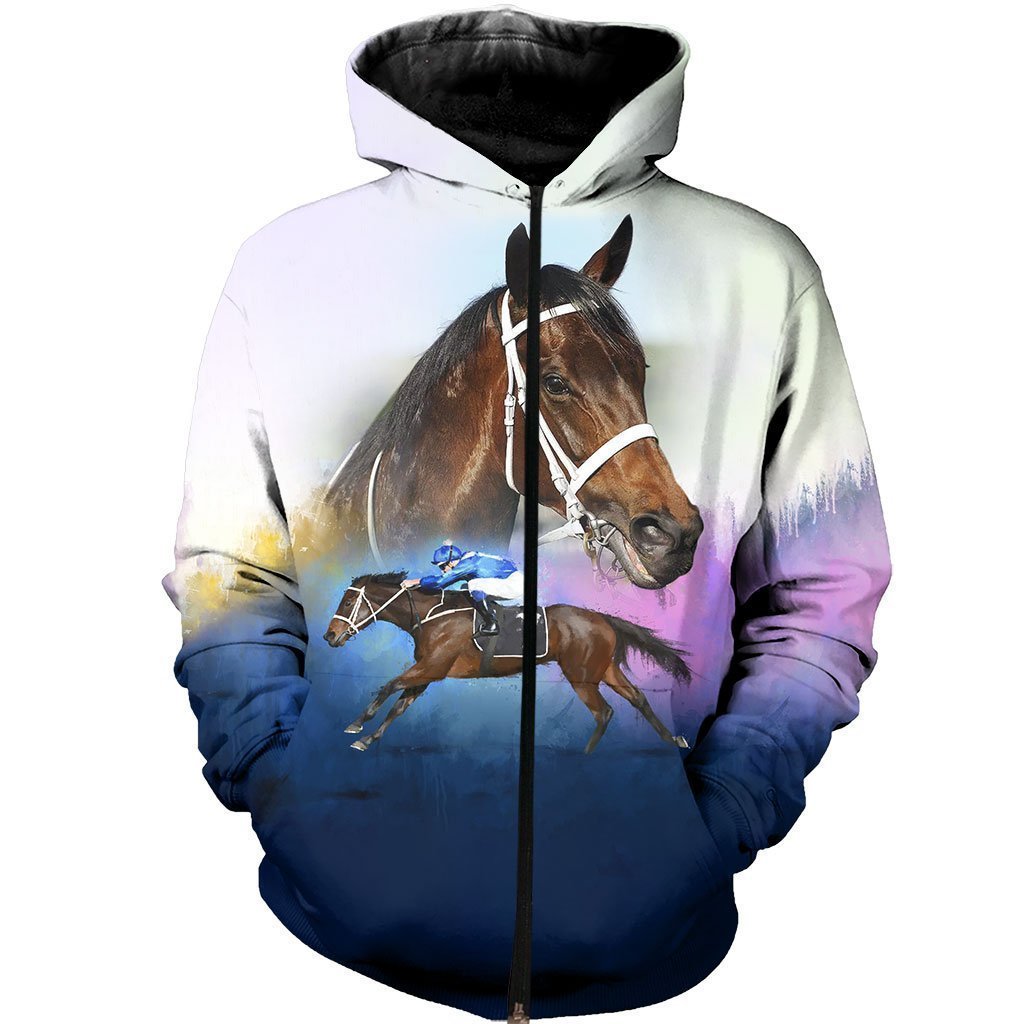 3D All Over Printed Winx Horse Color-Apparel-HP Arts-ZIPPED HOODIE-S-Vibe Cosy™