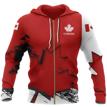 Canada Special Hoodie PL-Apparel-PL8386-Zipped Hoodie-S-Vibe Cosy™