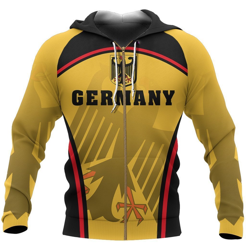 Germany Coat Of Arms Shirt For man and women Sport PL-Apparel-PL8386-Zipped Hoodie-S-Vibe Cosy™