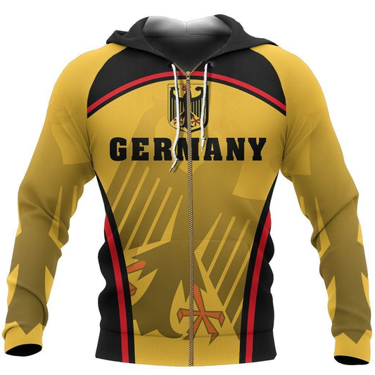 Germany Coat Of Arms Shirt For man and women Sport PL-Apparel-PL8386-Zipped Hoodie-S-Vibe Cosy™